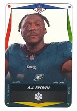 A.J. Brown 2025 UNO Elite NFL Special VIPER Parallel Foil SSP card rare Eagles!!