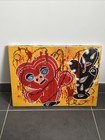 TABLEAU PEINTURE À L’HUILE SUR TOILE - SIGNÉE - 2016 - 46 CMS X 33 CMS ART DÉCO