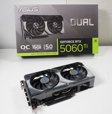 ASUS Dual GeForce RTX 5060 Ti 16GB GDDR7 OC Graphics Card GPU-Open Box