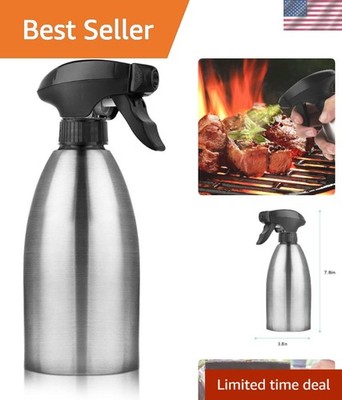 Multi-Use Olive Oil Sprayer Dispenser - 500ml Stainless Steel for Home Chefs