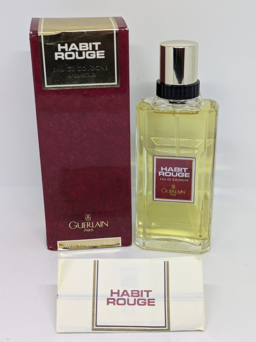 VINTAGE HABIT ROUGE DE Guerlain EDC 3.4oz-100mL DISCONTINUED 100