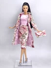 Pink Overcoat Dress Outfit Gown Bag For Barbie Silkstone Fashion Royalty Xian FR