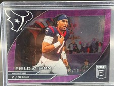 2024 Panini Donruss Elite Football CJ Stroud #1 Field Vision Purple 10/10