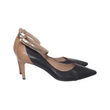 Pura Lopez, Pumps, Größe: 37, Schwarz/Beige, Leder, Damen #eCX
