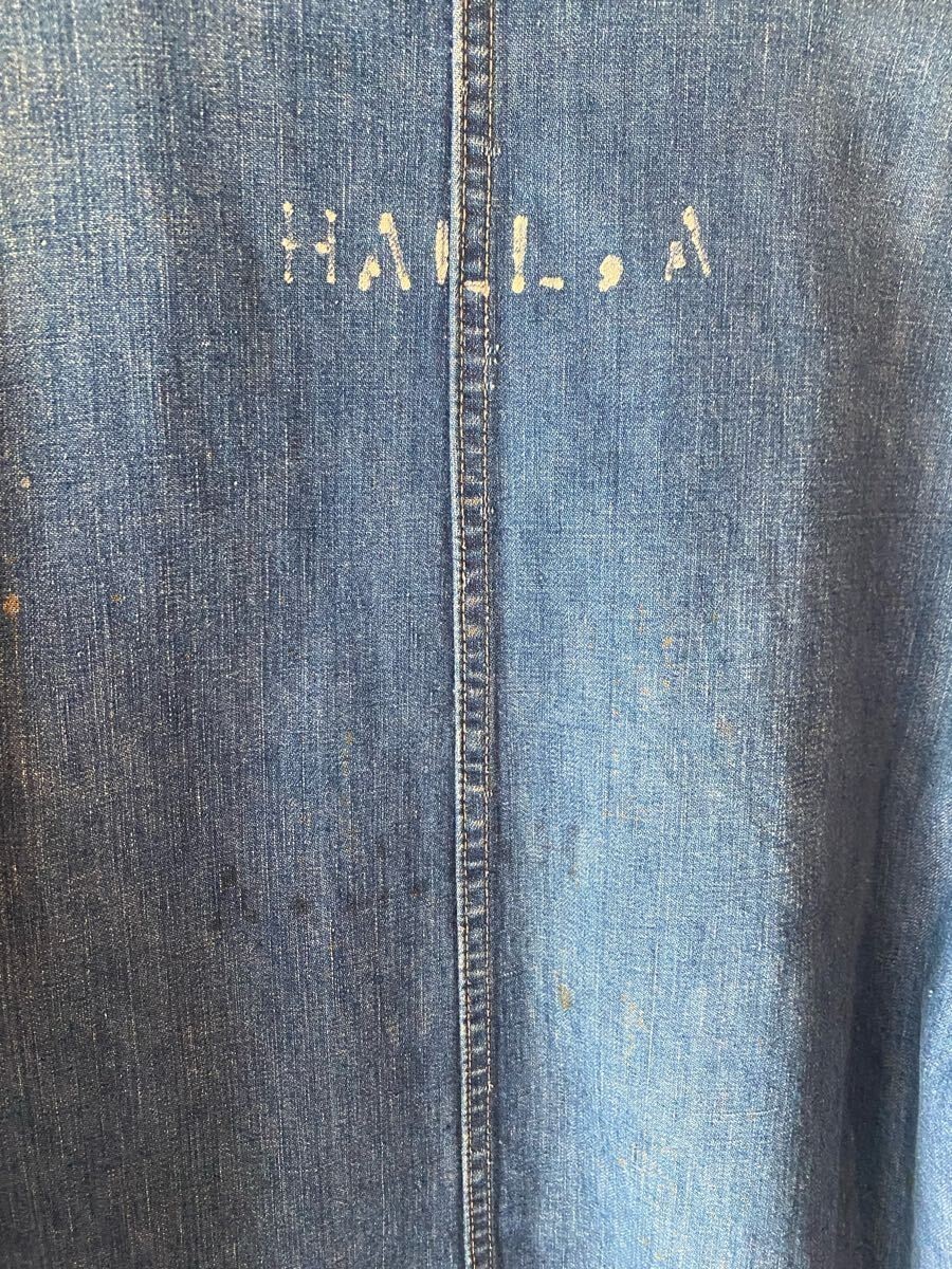 Double Wear coverall stencil vintage USA US Army Levi's USED From Japan #T1957 image 4