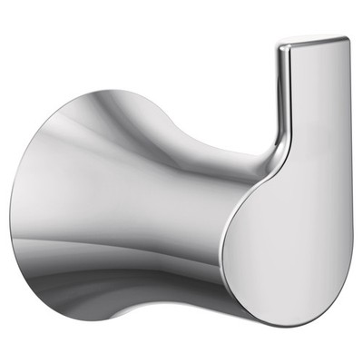 Moen YB0203 Chrome Doux Wall Mounted Single Prong Robe Hook