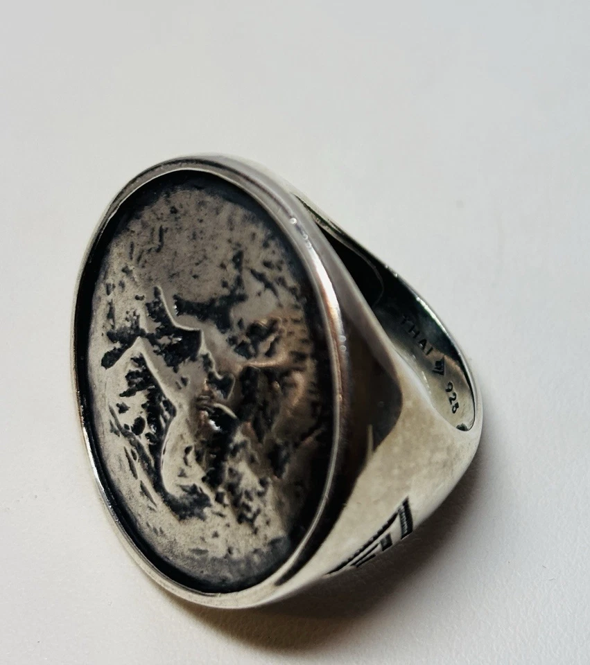 Silpada Sterling 925 Silver Roman Coin Ring R1901 Sz 9 - Image 3 of 4