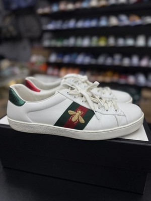 Gucci Mens Low Top Bee Sneakers Size 10G/10.5US $850 100