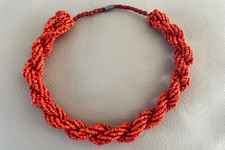 Kette Koralle-  L 23 cm/ B 1,8 cm  - Schraubverschluss