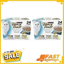 Fancy Feast Grilled Wet Cat Food Seafood Collection (Pack of 48) 3 oz. Cans 4.72 per gallon
