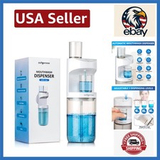 Modern White Mouthwash Dispenser   Effortless Automatic Dispensing for Families