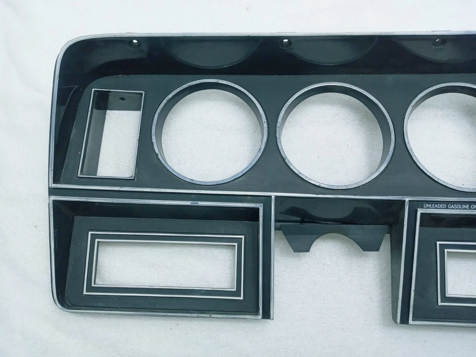 OEM 1981-1993 Dodge Ram W150 W250 Instrument Cluster Dash Bezel Trim Panel Black Foto 2 de 4