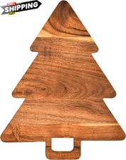 Affinity Decor Organic Acacia kitchen Christmas Tree Board 14"L x 11"W 