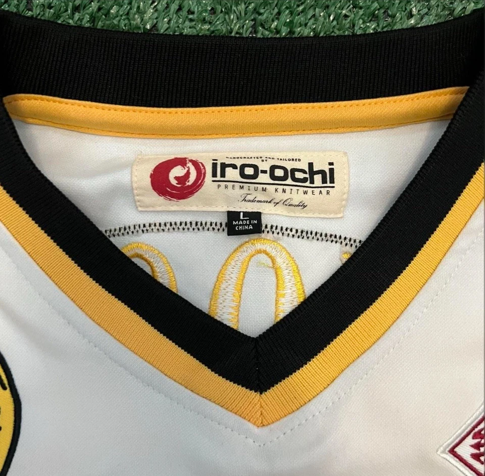 Camiseta deportiva de béisbol bordada IRO OCHI para hombre talla grande blanca #6 YOKOSUKA Foto 3 de 4