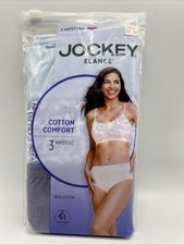 Jockey Hipster Comfort Underwear Women's Size 7 100 Cotton 3 Pack Multicolor