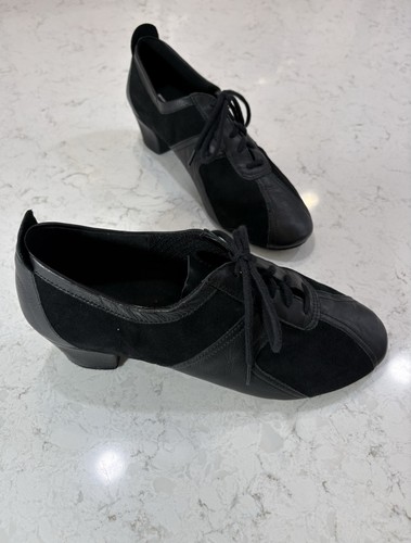 Ray Rose Ballroom Dance Shoes Women’s Sz 7 Black Leather Sued with Heels