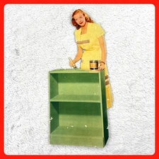 1940s Lowe Brothers Paint Vintage Advertising Sign 16" Cardboard Die Cut Display