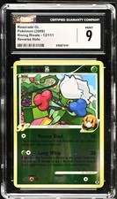 CGC 9 MINT Roserade Gl 12/111 Rising Rivals Reverse Holo Pokemon Card