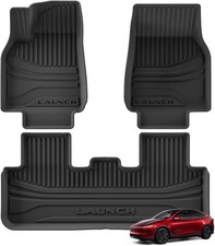 3PCS Floor Mats for New 2025 2026 Tesla Model Y Juniper 5-Seats All Weather T...
