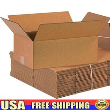 Heavy Duty Moving Shipping Storage Boxes Bulk Pack Corrugated Cardboard 25 Count