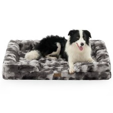 Orthopedic Dog Bed for Extra Large Dog 44x32 inch, XL Faux Fur Pet Sofa, Bols...