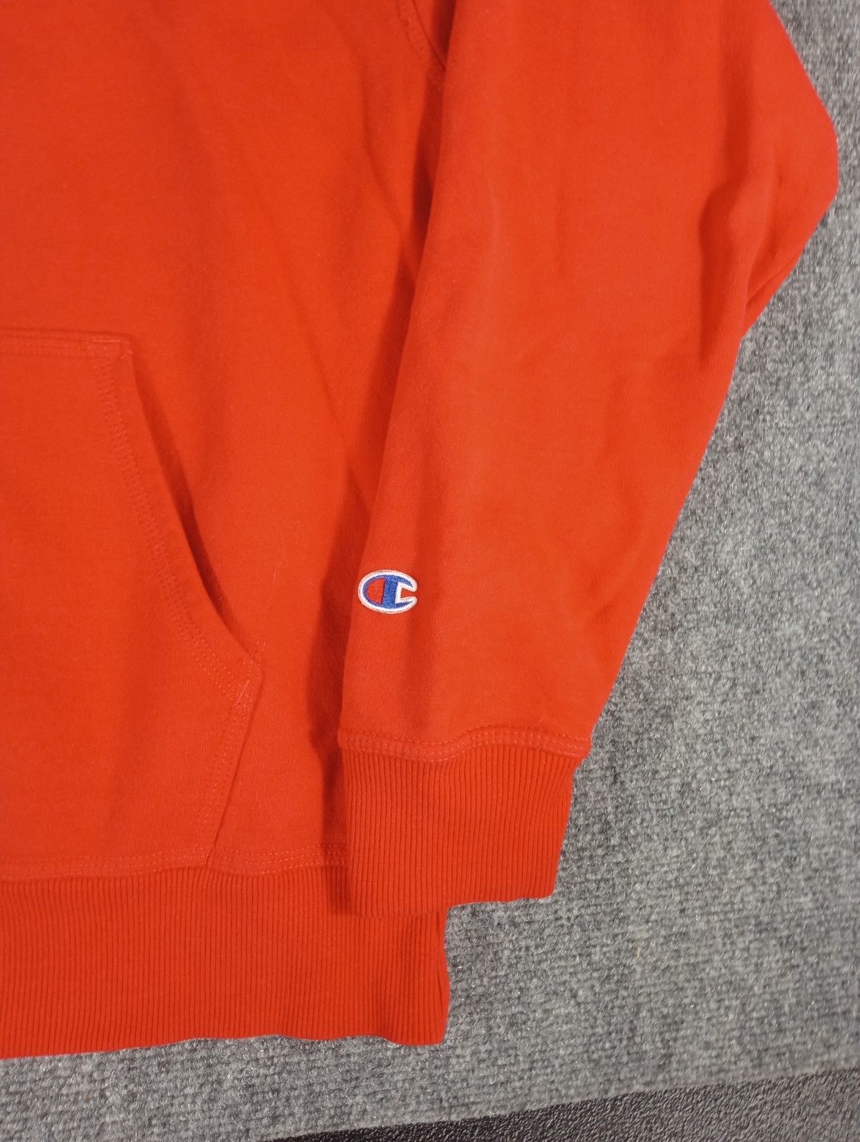 Champion Men's Black Pullover Hoodie L - Cozy Athletic Wear image 2