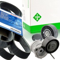 Bosch 6PK1840 4PK830 Keilrippenriemen-Satz + Spanner FüR E90