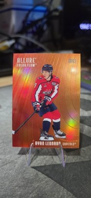 2025-26 Upper Deck Allure - Color Flow Ryan Leonard #CF-6 Red Orange (RC)