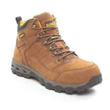 DeWalt Safety Boots Mens Wide Fit Brown Leather Work Shoes Aluminium Toe Size 8