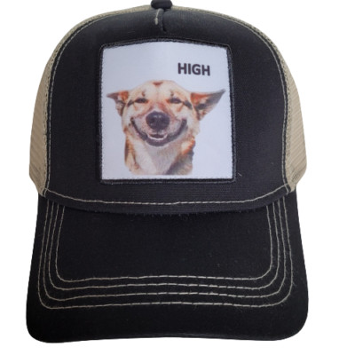 HIGH Hat Dog Trucker Baseball Cap Mesh Panel Adjustable One Size Snap Back New