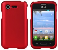 Red Rubberized Protex Hard Case Cover Lg Optimus Zone-2 Vs415 & Fuel L34c on sale Red Rubberized Protex Hard Case Cover Lg Optimus Zone-2 Vs415 & Fuel L34c on sale