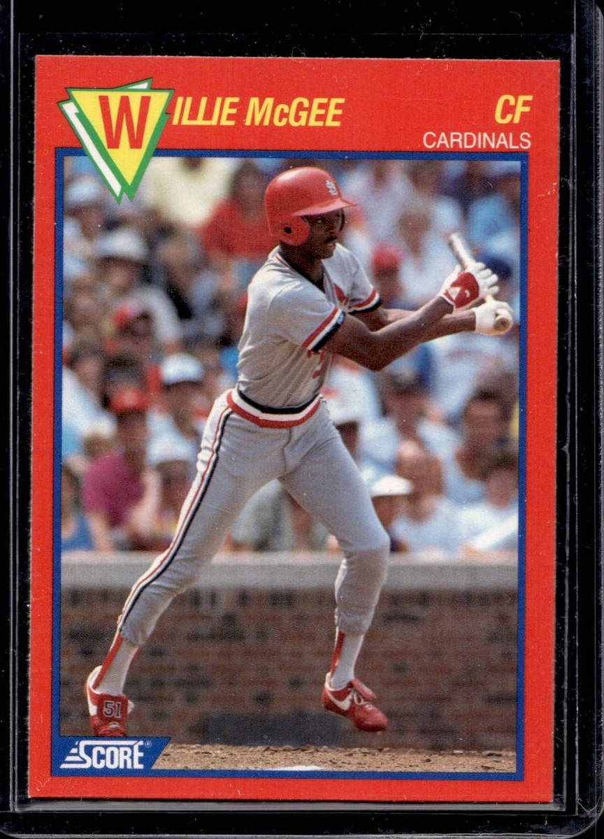 1989 Score Baseball's 100 Hottest Players Willie McGee #93 - St