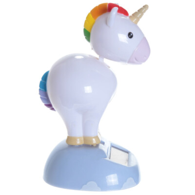Abaodam Einhorn-Wackelfigur – Niedliches Wackelkopf-Deko-Tier Für Armaturenbrett, Schreibtisch Oder Regal – Pink, Cartoon-Design