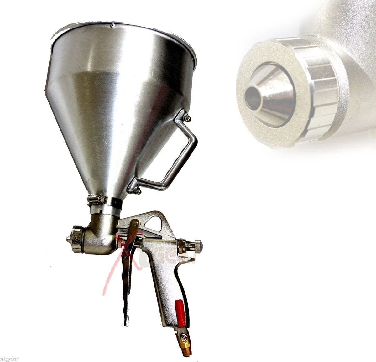NEW ALUMINUM HOP AIR DRYWALL CEILING WALL TEXTURE SPRAYER HOPPER