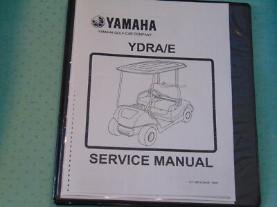 Yamaha golf cart repair service manual G29 YDR a/e service in binder OEM