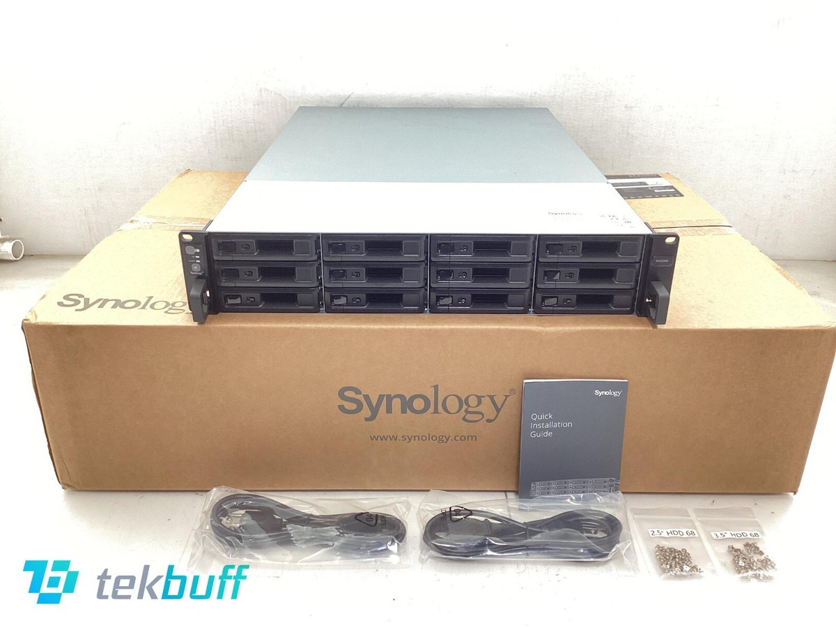 Synology SA3200D 12-Bay NAS Enclosure - 2x Xeon D-1521 2.4GHz 16GB