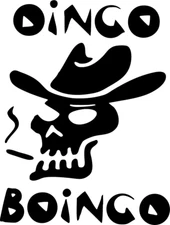 Oingo Boingo Logo VINYL DECAL grunge rock, power ballads, guitar