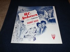 Vintage SWEDISH Pressbook - Danny Kaye - Hans Christian Andersen (1952) Nice!
