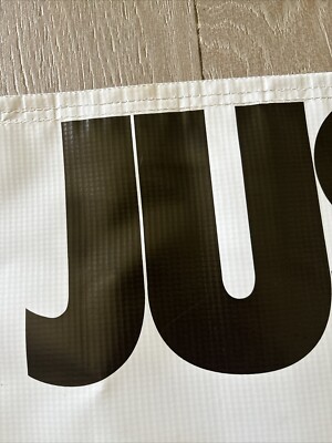 Vintage 80's Nike Swoosh Canvas Store Banner Poster Just Do Vintage 80's Nike Swoosh Canvas Store Banner Poster Just Do