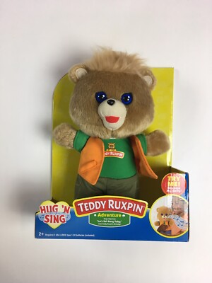 Teddy Ruxpin Hug 'N Sing Plush with Sound Adventure Style Teddy New 