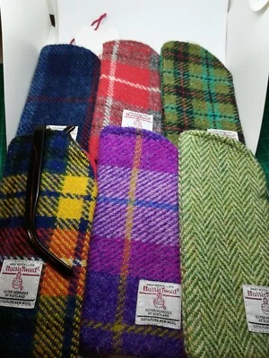 HARRIS TWEED glass case spectacles, sun glasses FREE POSTAGE