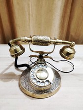1900s Antique Rotary Dial Pad Working Landline Telephone Replica Christmas Gift