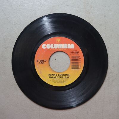 KENNY LOGGINS SWEAR YOUR LOVE/FOOTLOOSE COLUMBIA RECORDS VINYL 45 VG 22-92
