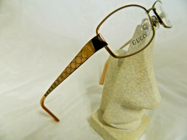 gucci gold rectangular glasses