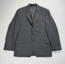 Lauren Ralph Lauren Sport Coat Mens 42R 100 Wool Grey 2-Button Blazer Career