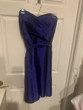 Alfred Sung Electric Blue Formal Dress Gown Adult Size 8