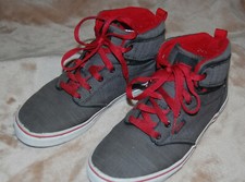 Vans Off The Wall Gray and Red High Tops, Size 5 Youth