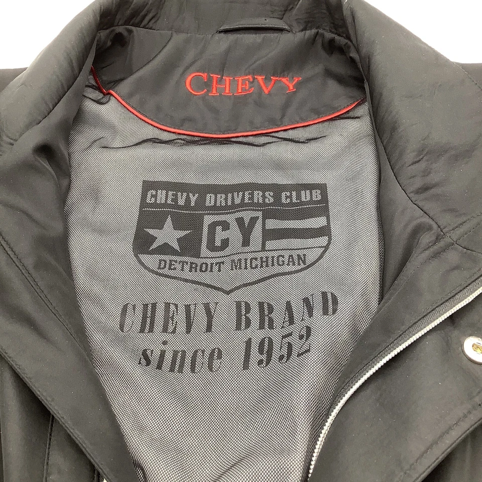 Куртка универсальная мужская Chevy Drivers Club черная на молнии и застежке-кнопке размер 58 - Изображение 3 из 4