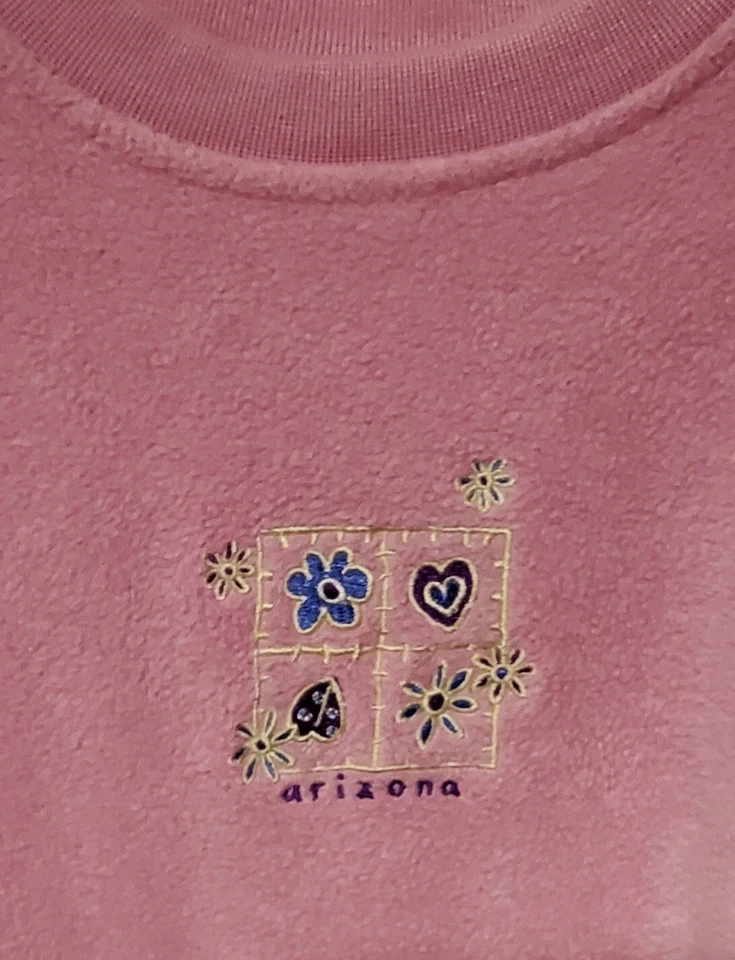Vintage Arizona Jean Company Girls Fleece Crewneck Sweatshirt Size Small 4T-6T - Image 3 of 4