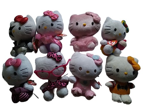 TY HELLO KITTY PLUSH LOT OF 8